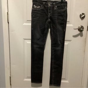 Big Star Women’s Vintage Collection Jenae  Black Skinny Jeans Sz 25R